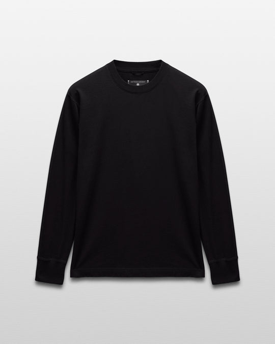 Kyoto Black Midweight Jersey Classic Long Sleeve