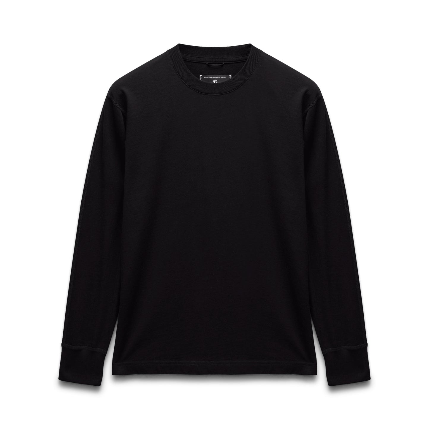 Kyoto Black Midweight Jersey Classic Long Sleeve