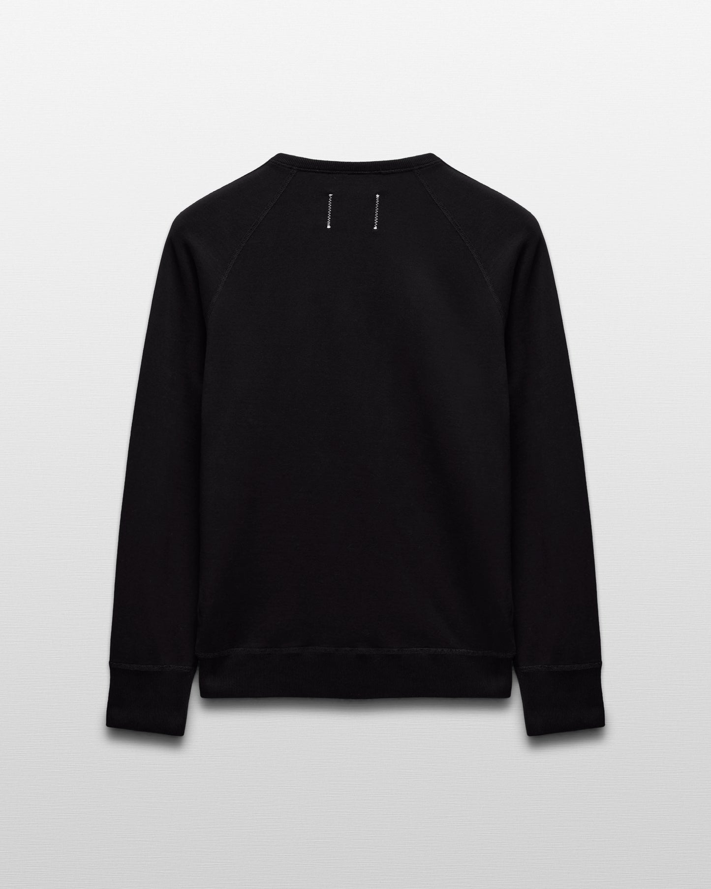 Kyoto Black Midweight Terry Classic Crewneck