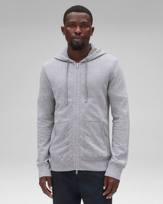 Lightweight Terry Slim Zip Hoodie - Vault