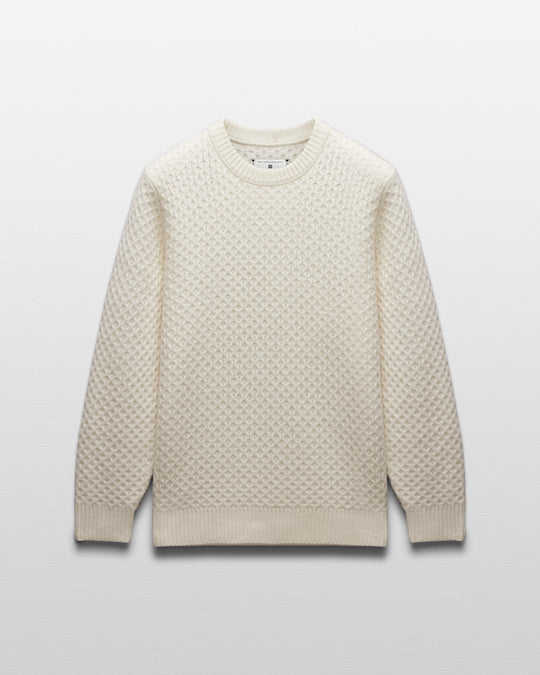 Merino Honeycomb Crewneck