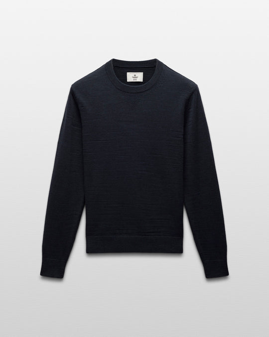 Cotton Slub Laurel Crewneck