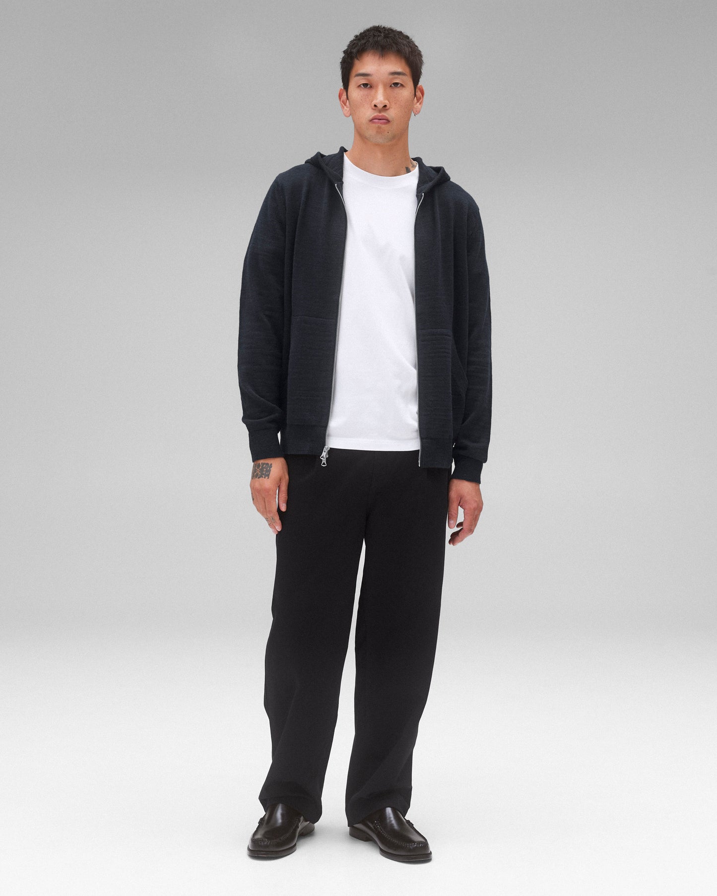 Cotton Slub Laurel Zip Hoodie