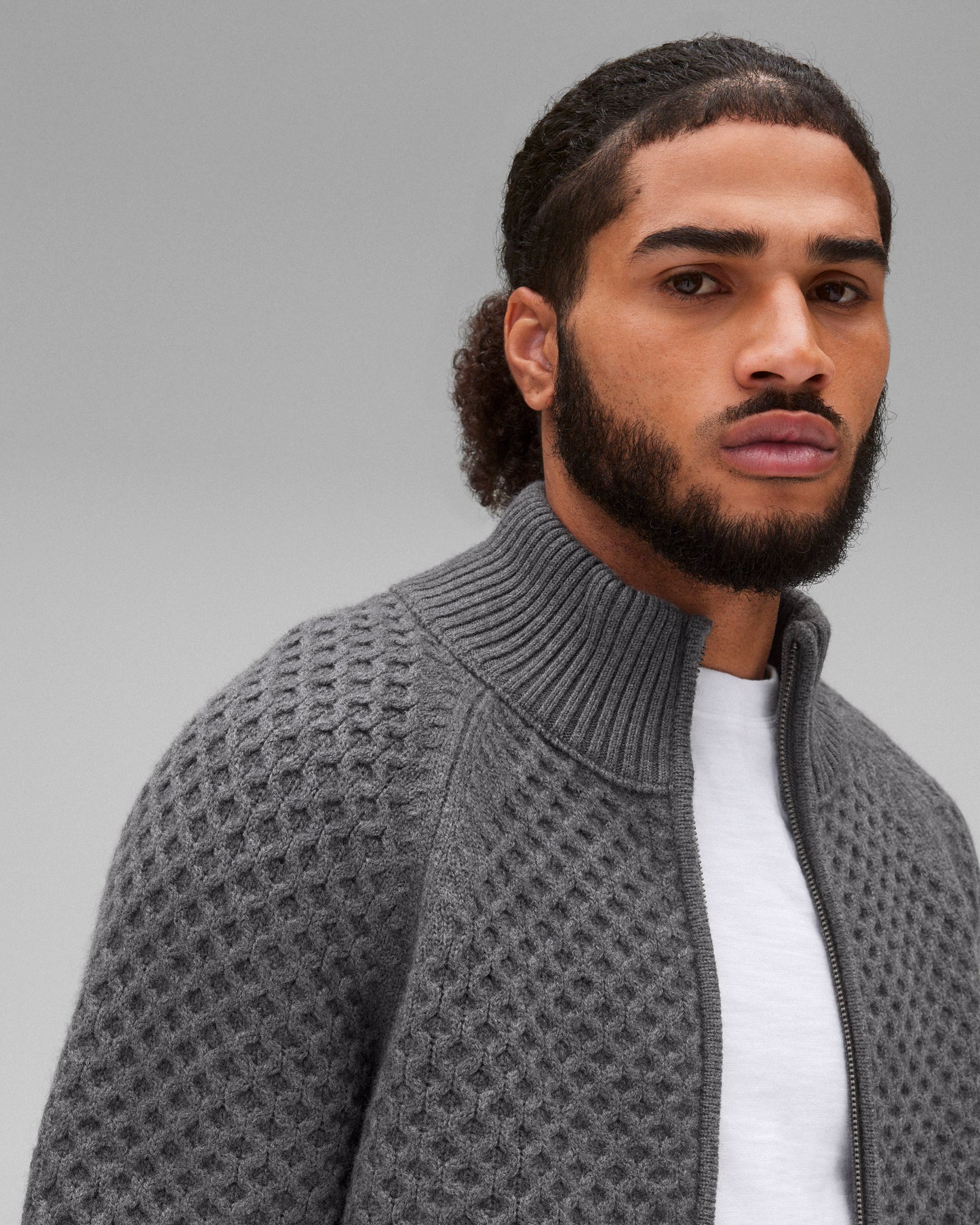 Merino Honeycomb Track Jacket