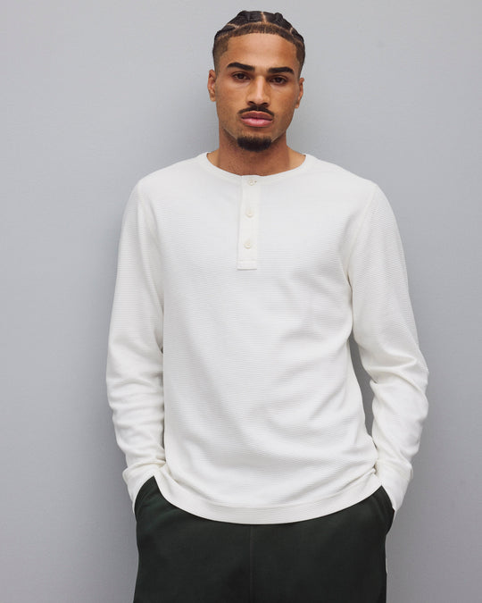 Lightweight Waffle Standard Henley