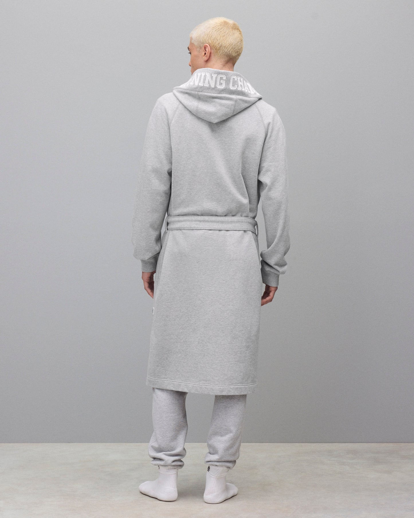 Midweight Terry Logo Relaxed Hooded Robe
