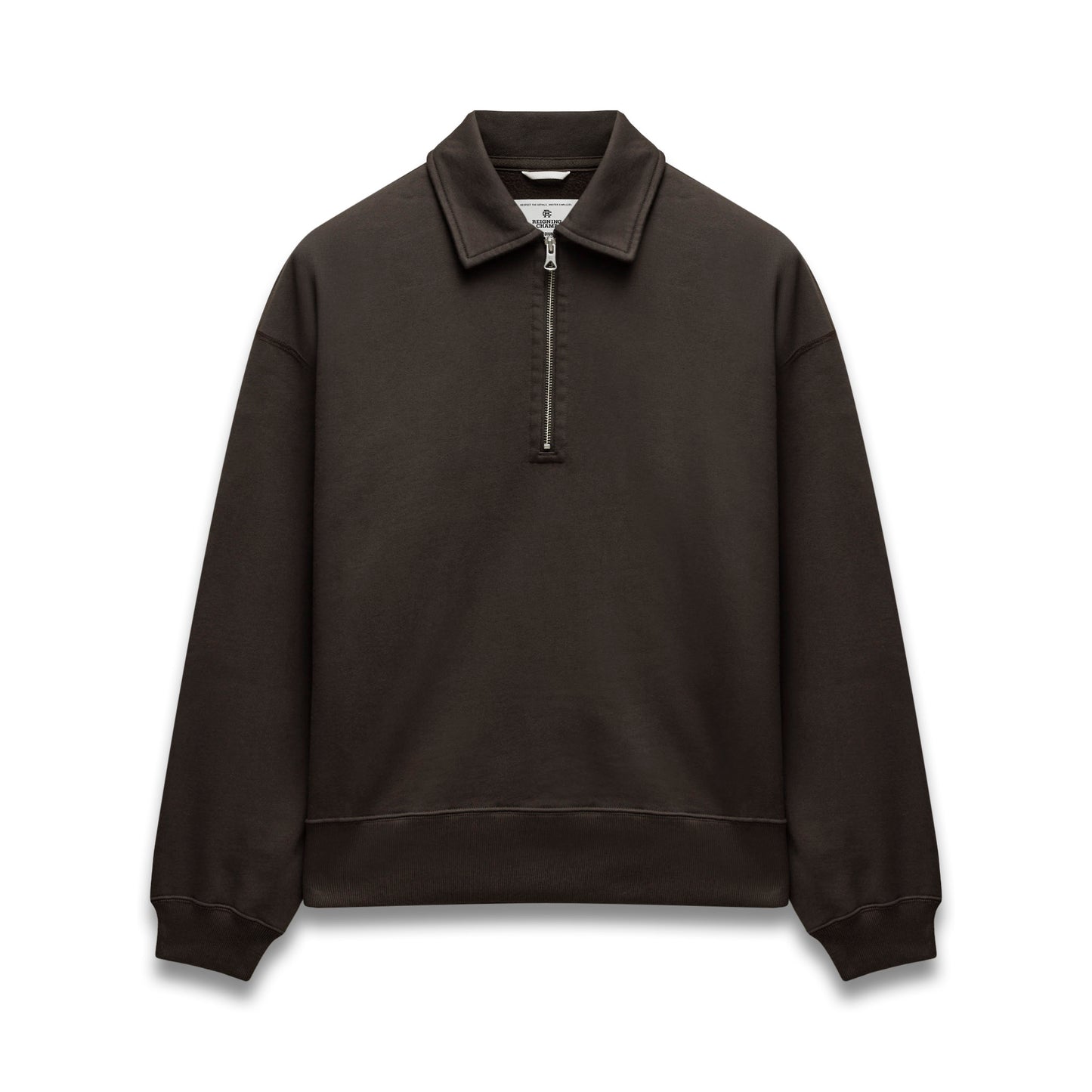 Brushed Fleece Relaxed Half Zip Sweatshirt