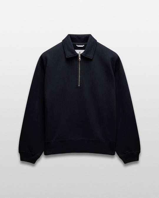 Brushed Fleece Relaxed Half Zip Sweatshirt