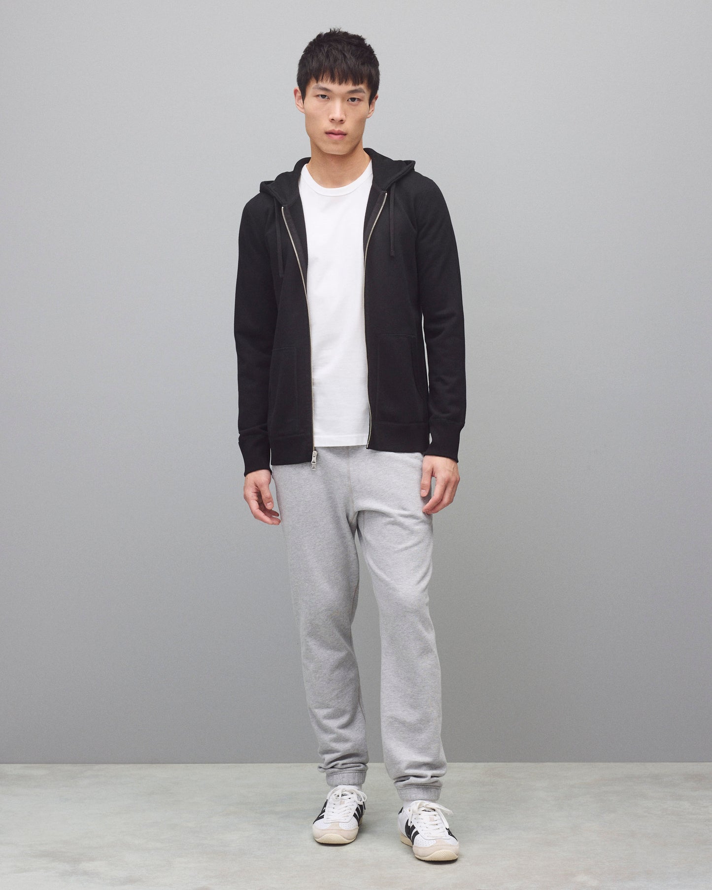 Midweight Terry Slim Zip Hoodie