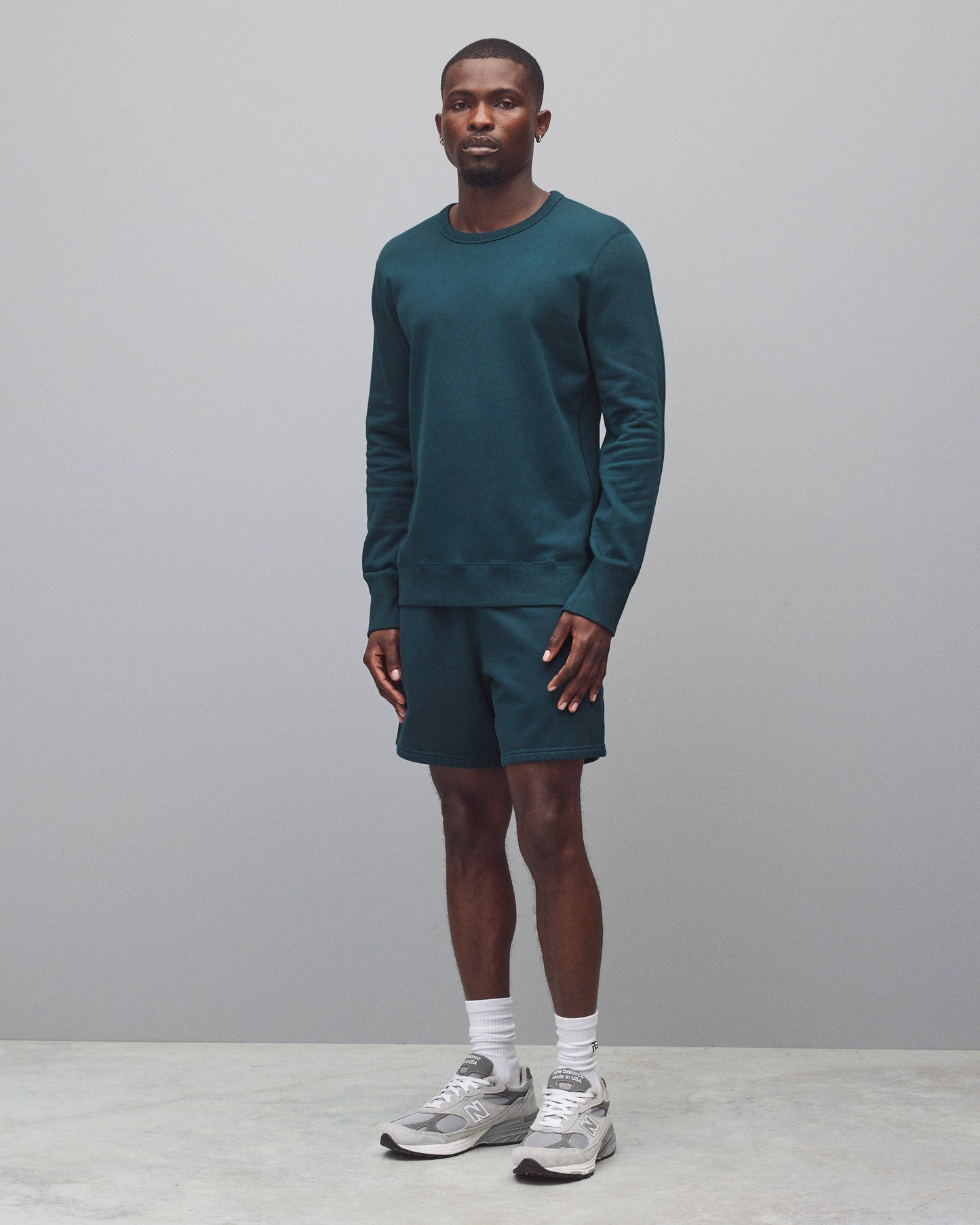 Midweight Terry Slim Crewneck