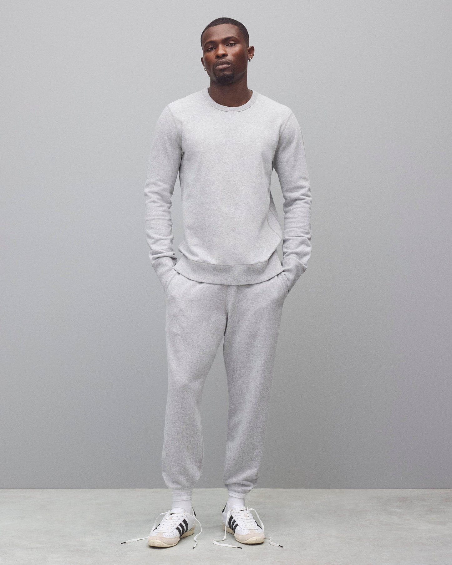 Midweight Terry Slim Crewneck