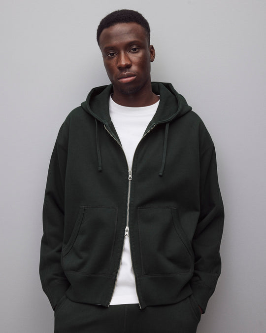 Midweight Terry Relaxed Zip Hoodie
