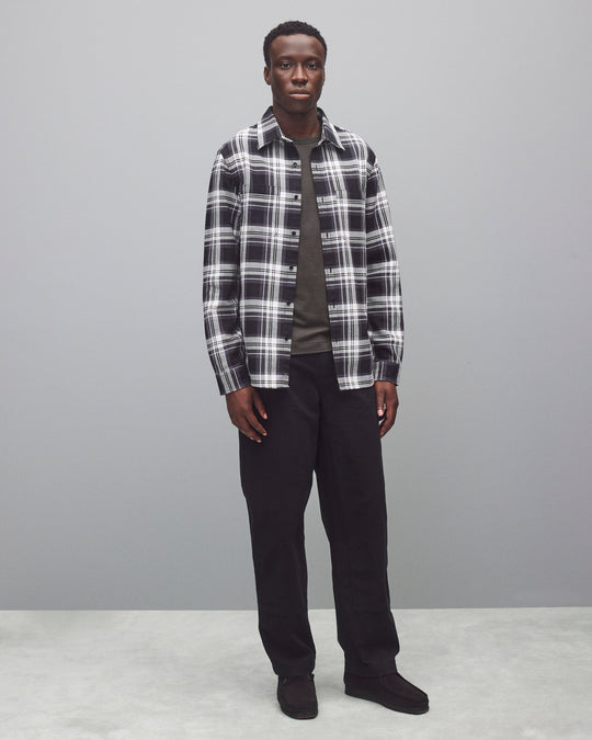 Cotton Canvas Relaxed Double Knee Pant