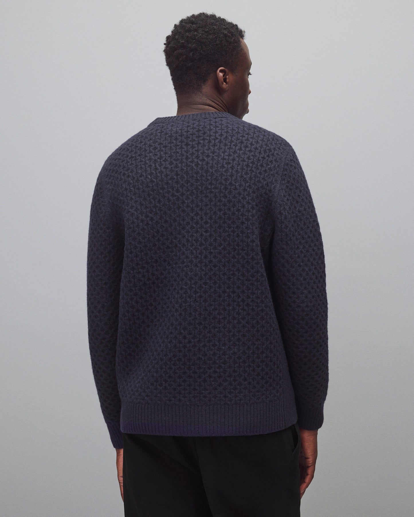Merino Honeycomb Crewneck