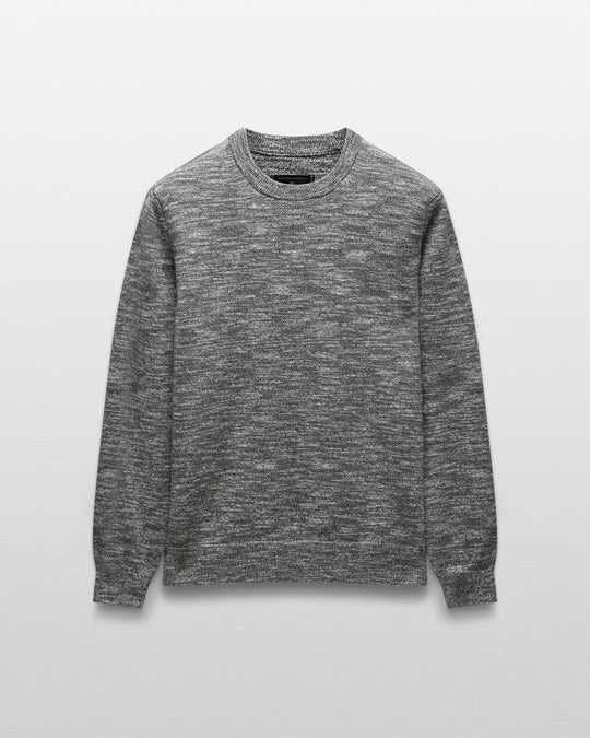 Cotton Slub Laurel Crewneck