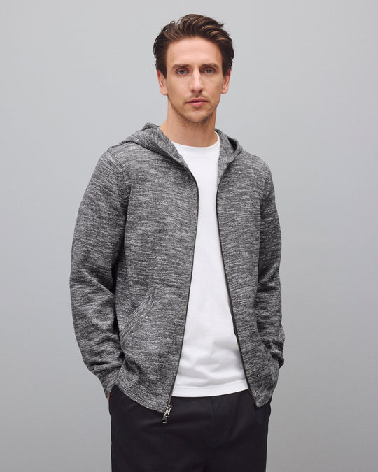 Cotton Slub Laurel Zip Hoodie