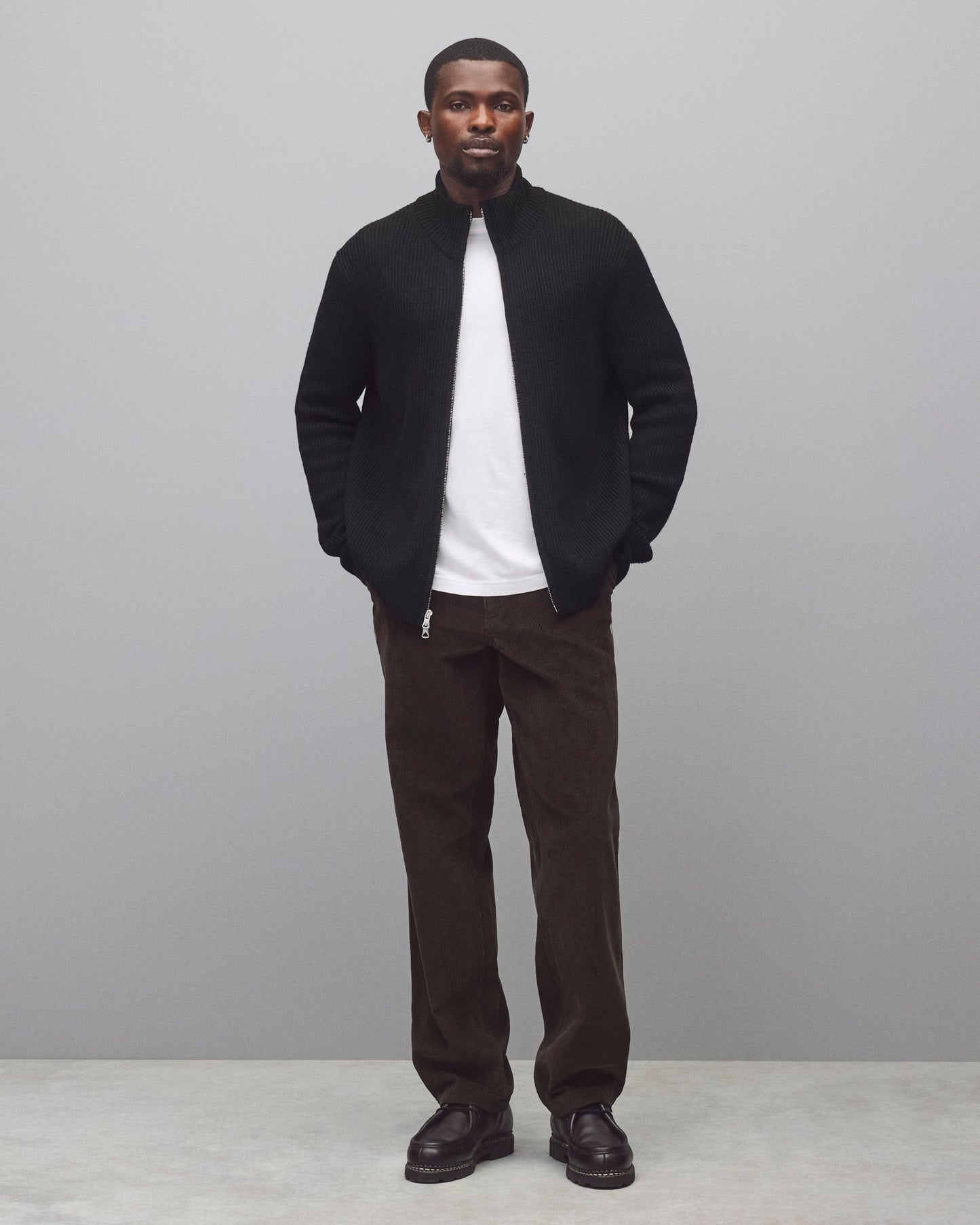 Merino Rib Vinnie Track Jacket