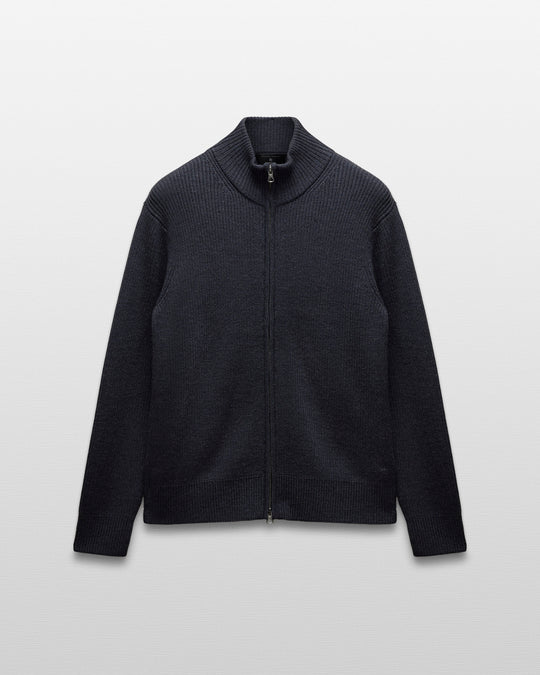 Merino Rib Vinnie Track Jacket