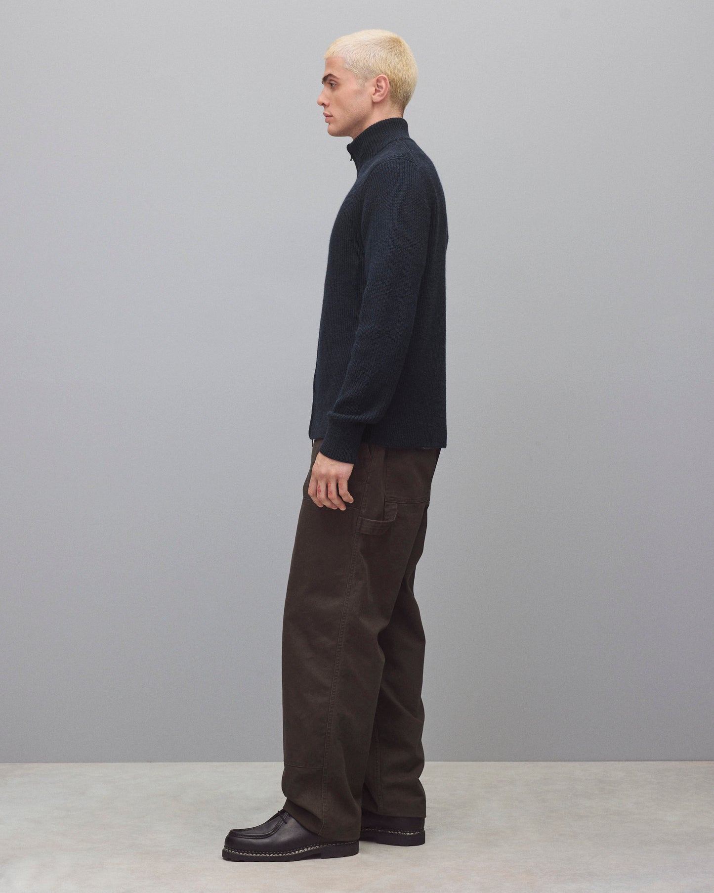 Merino Rib Vinnie Track Jacket