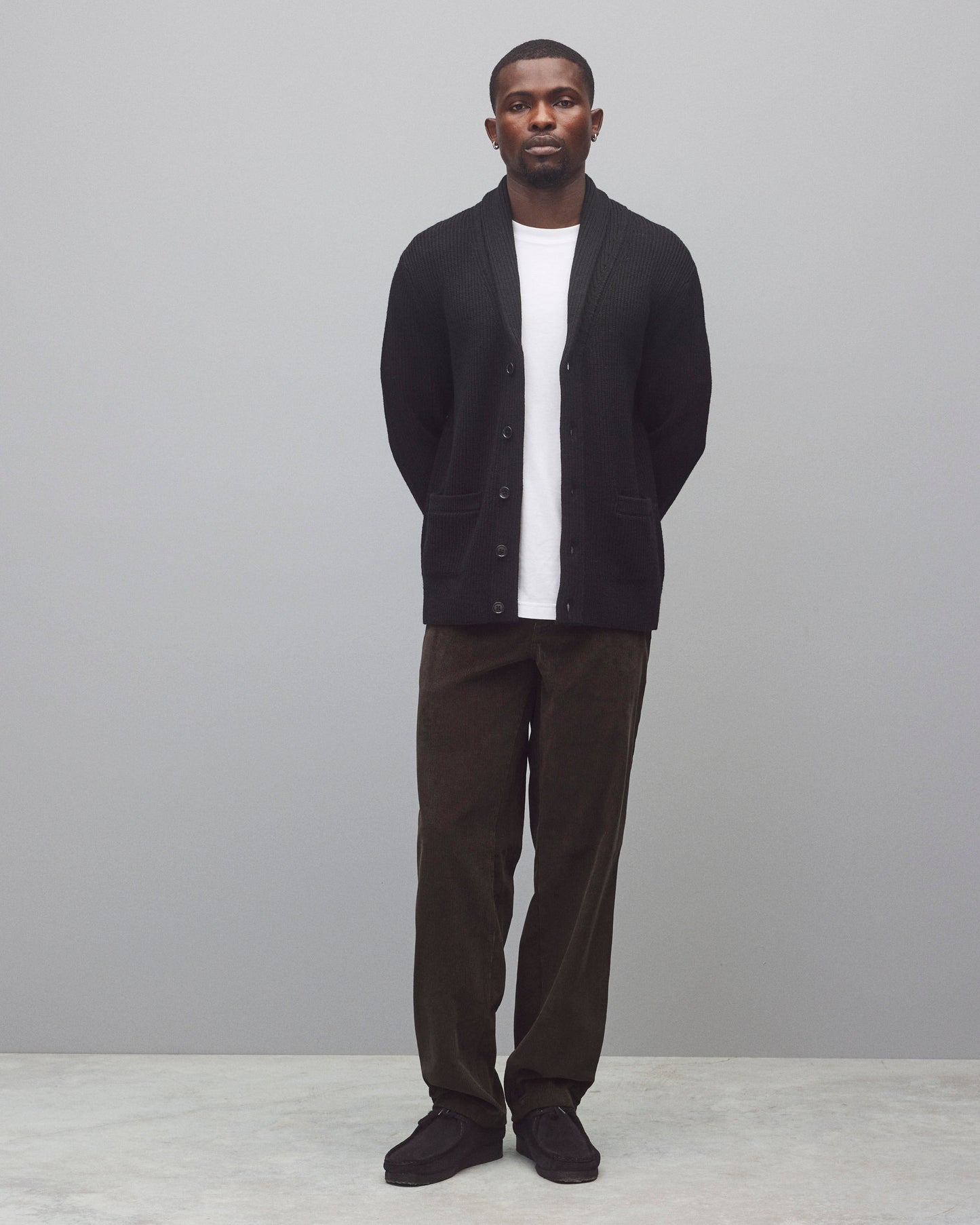 Merino Rib Vinnie Shawl Cardigan