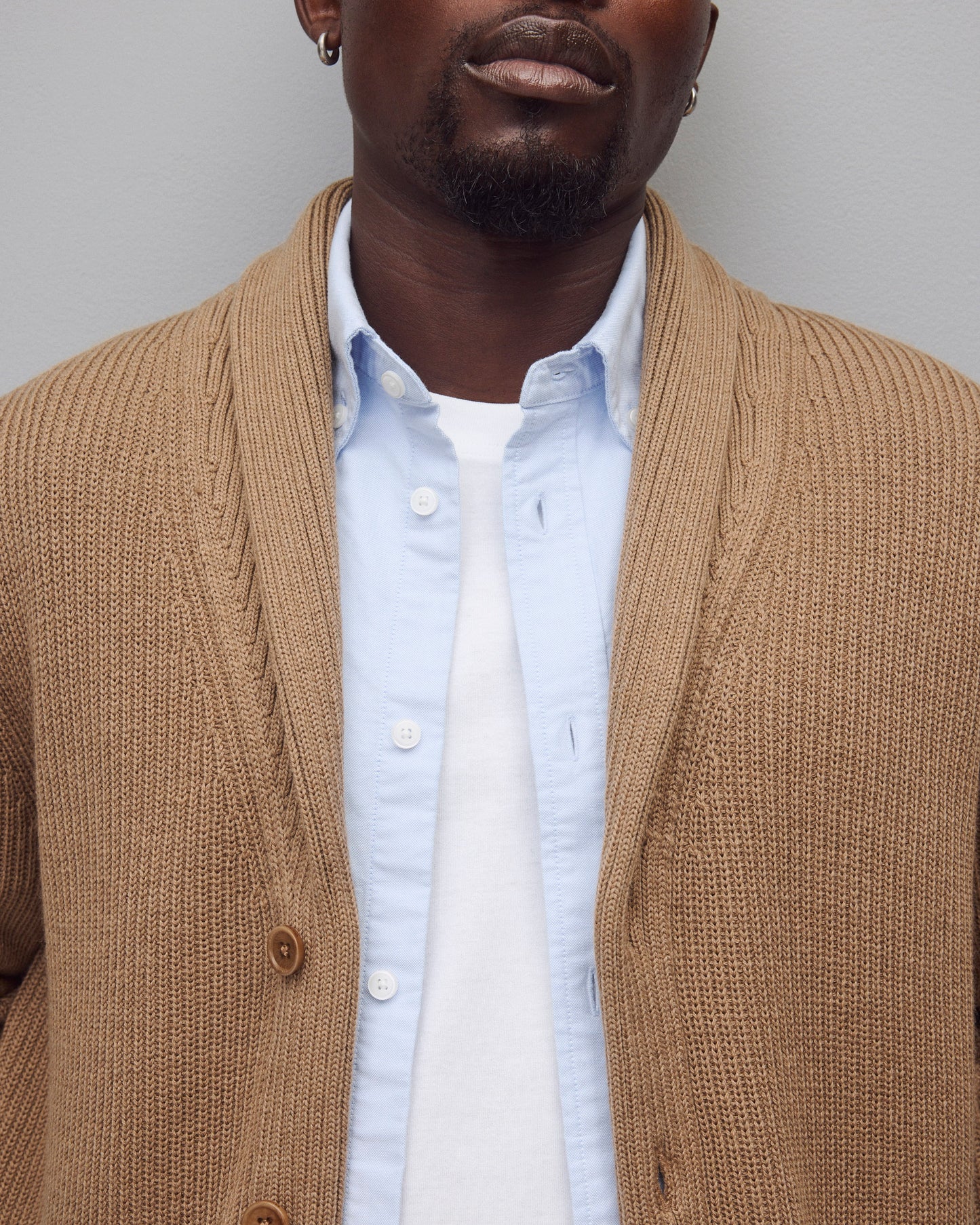 Merino Rib Vinnie Shawl Cardigan