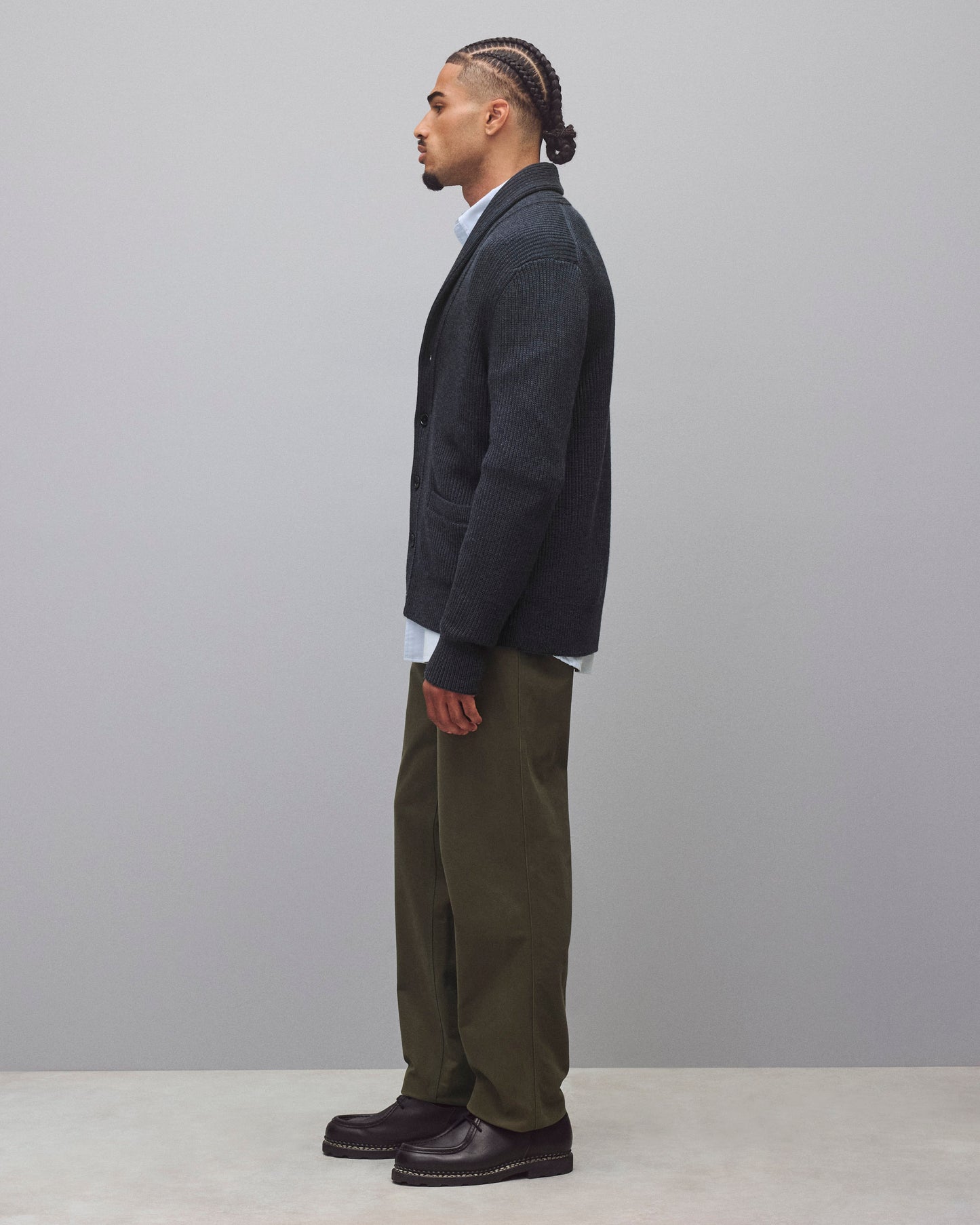 Merino Rib Vinnie Shawl Cardigan