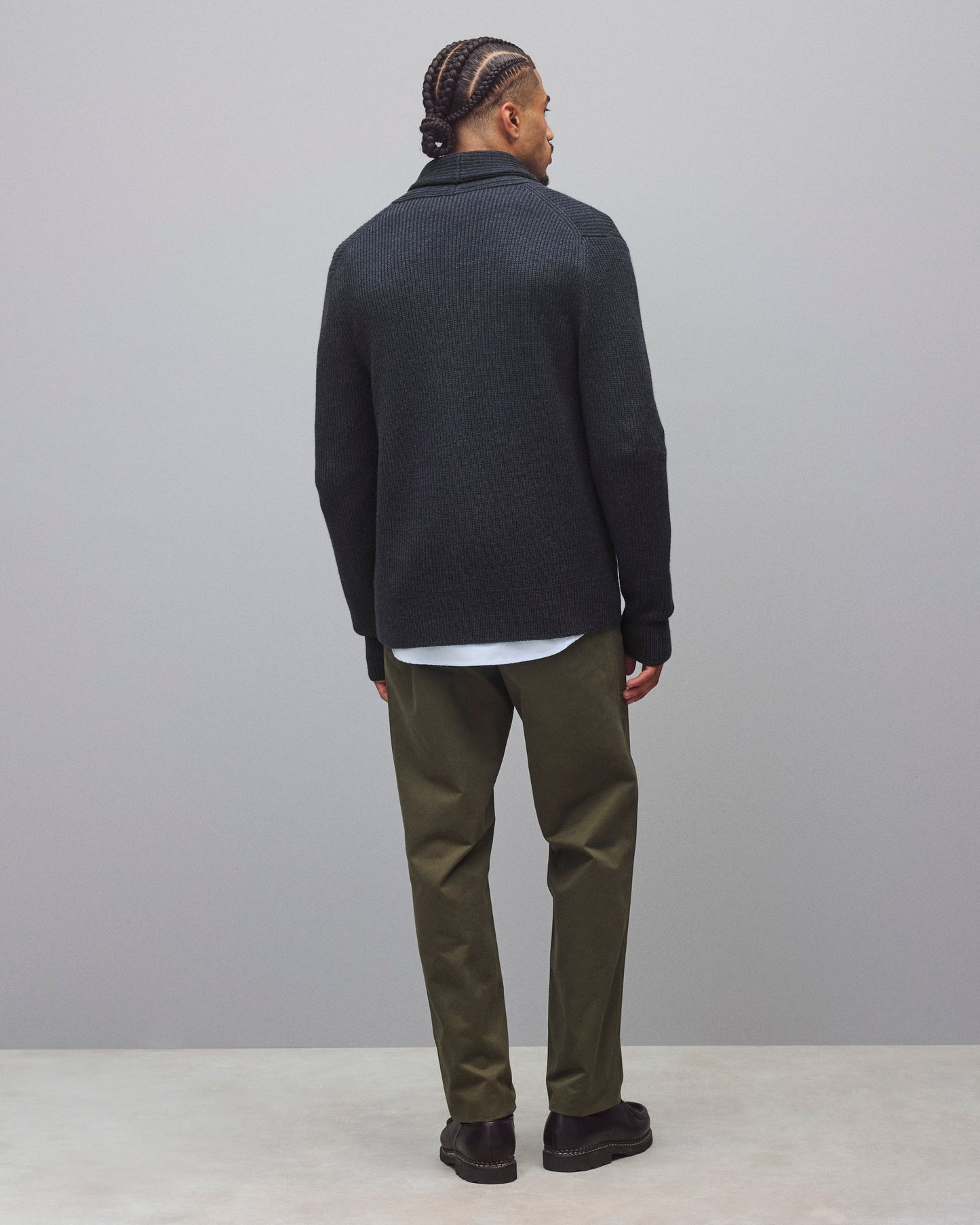 Merino Rib Vinnie Shawl Cardigan