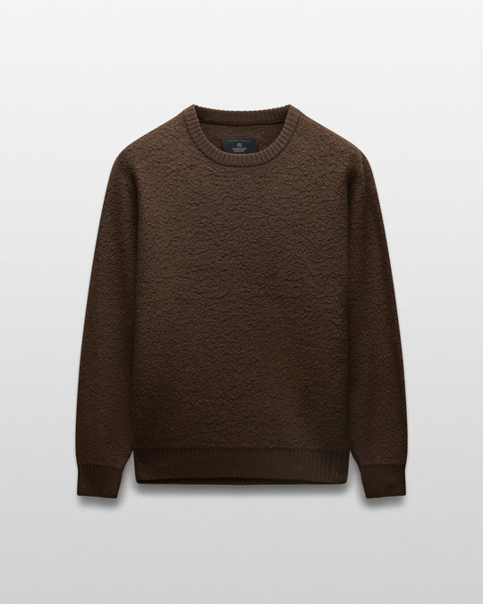 Textured Boucle Turf Crewneck