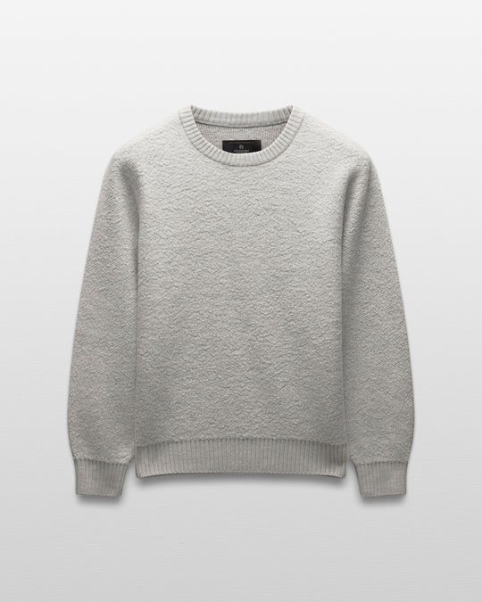 Textured Boucle Turf Crewneck