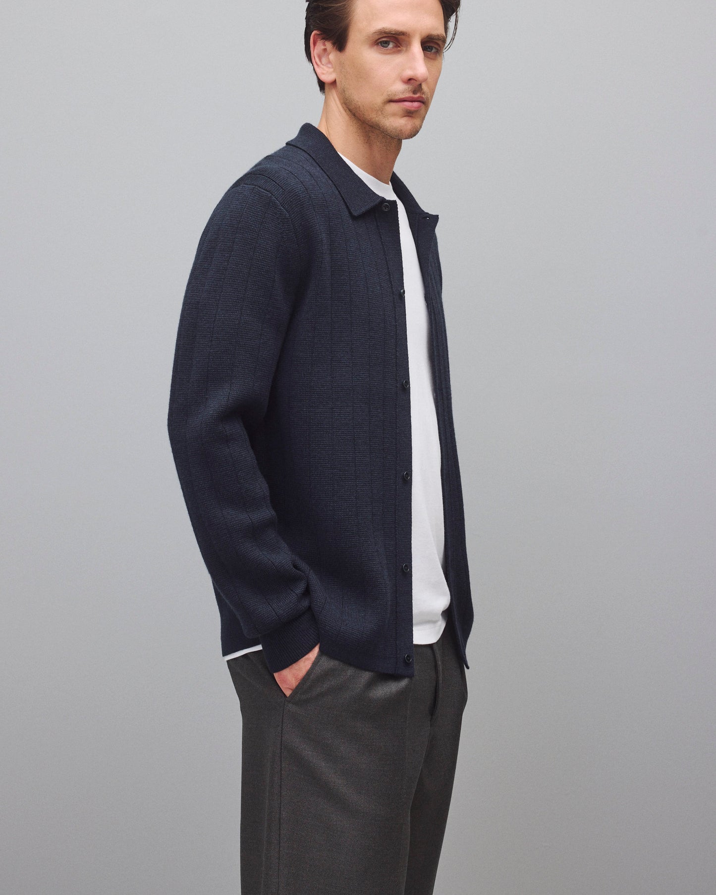 Merino Drop Needle Pier Shirt