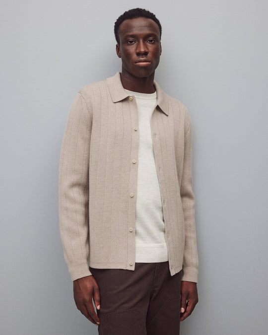 Merino Drop Needle Pier Shirt