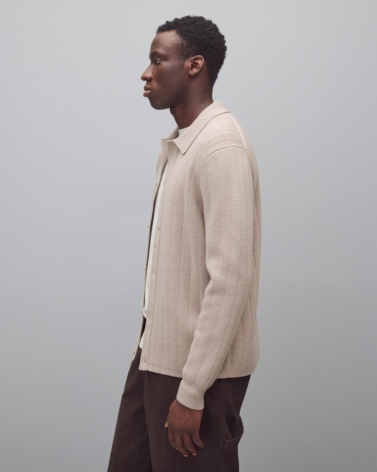 Merino Drop Needle Pier Shirt