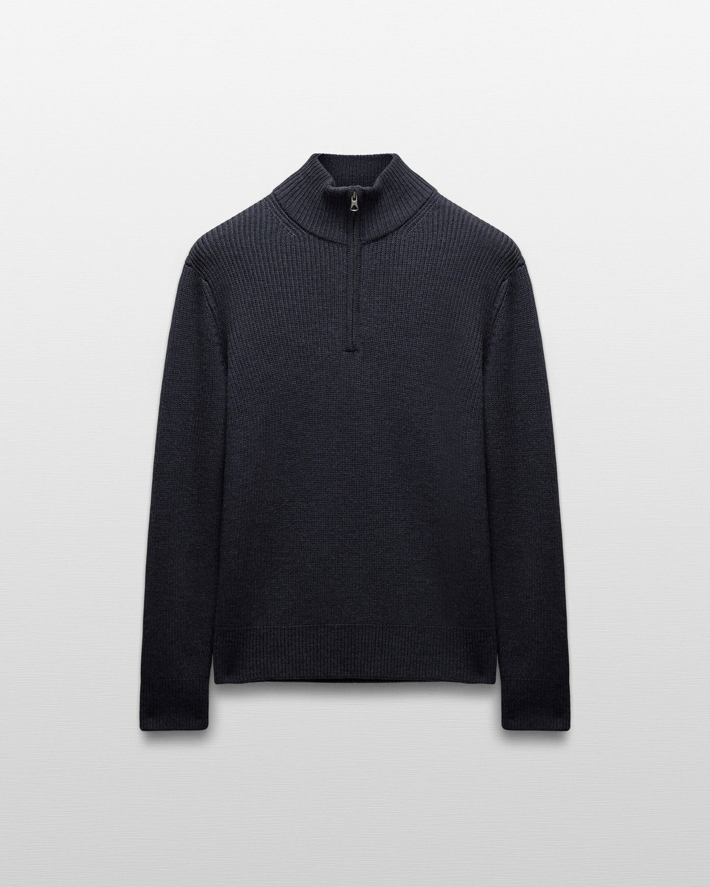 Merino Rib Vinnie Quarter Zip