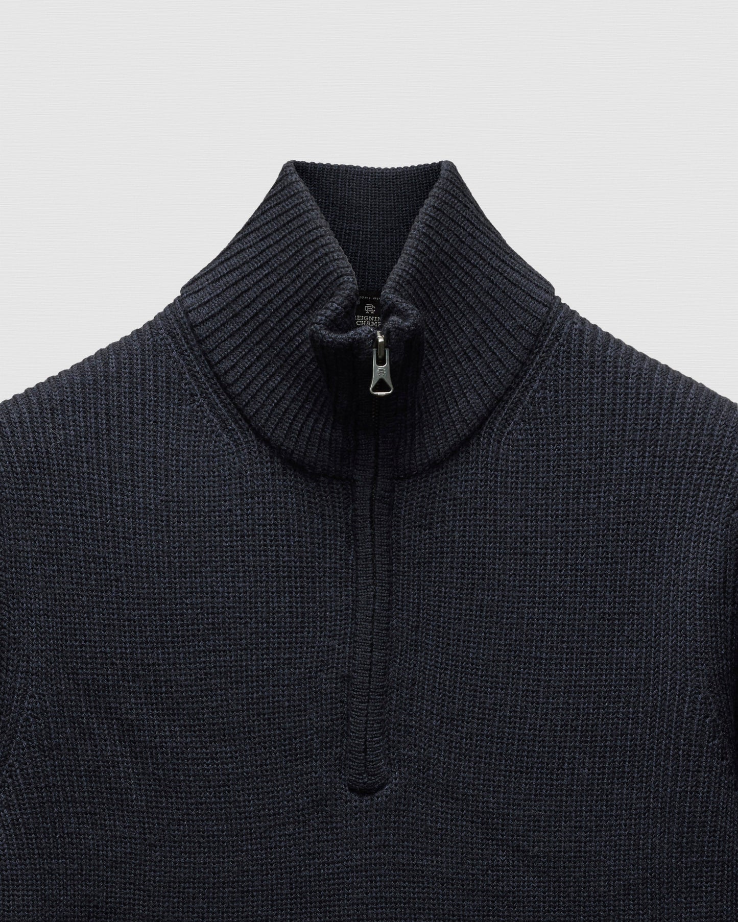 Merino Rib Vinnie Quarter Zip