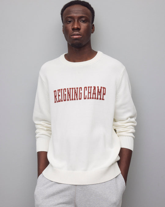 Supima Knit Collegiate Crewneck