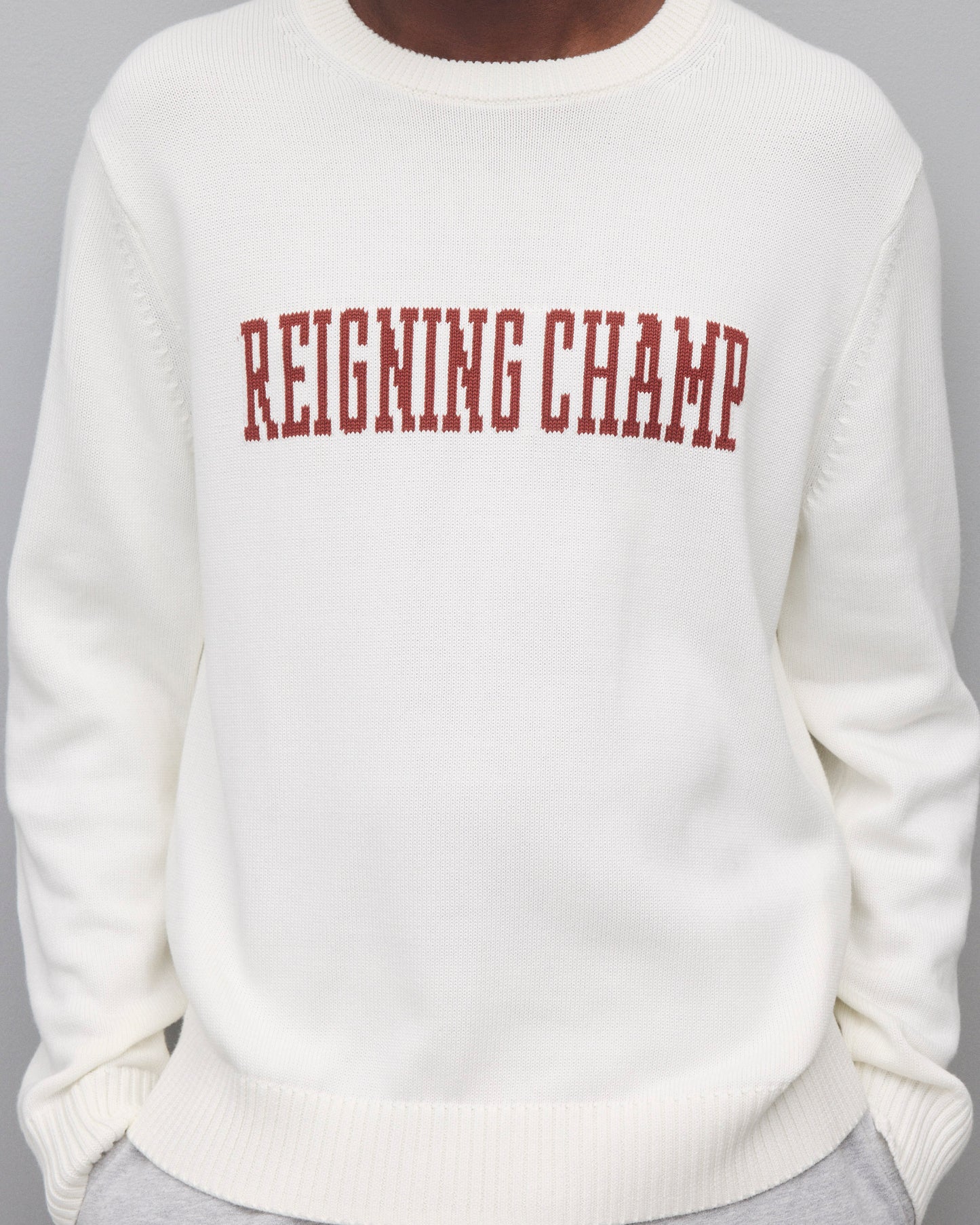 Supima Knit Collegiate Crewneck