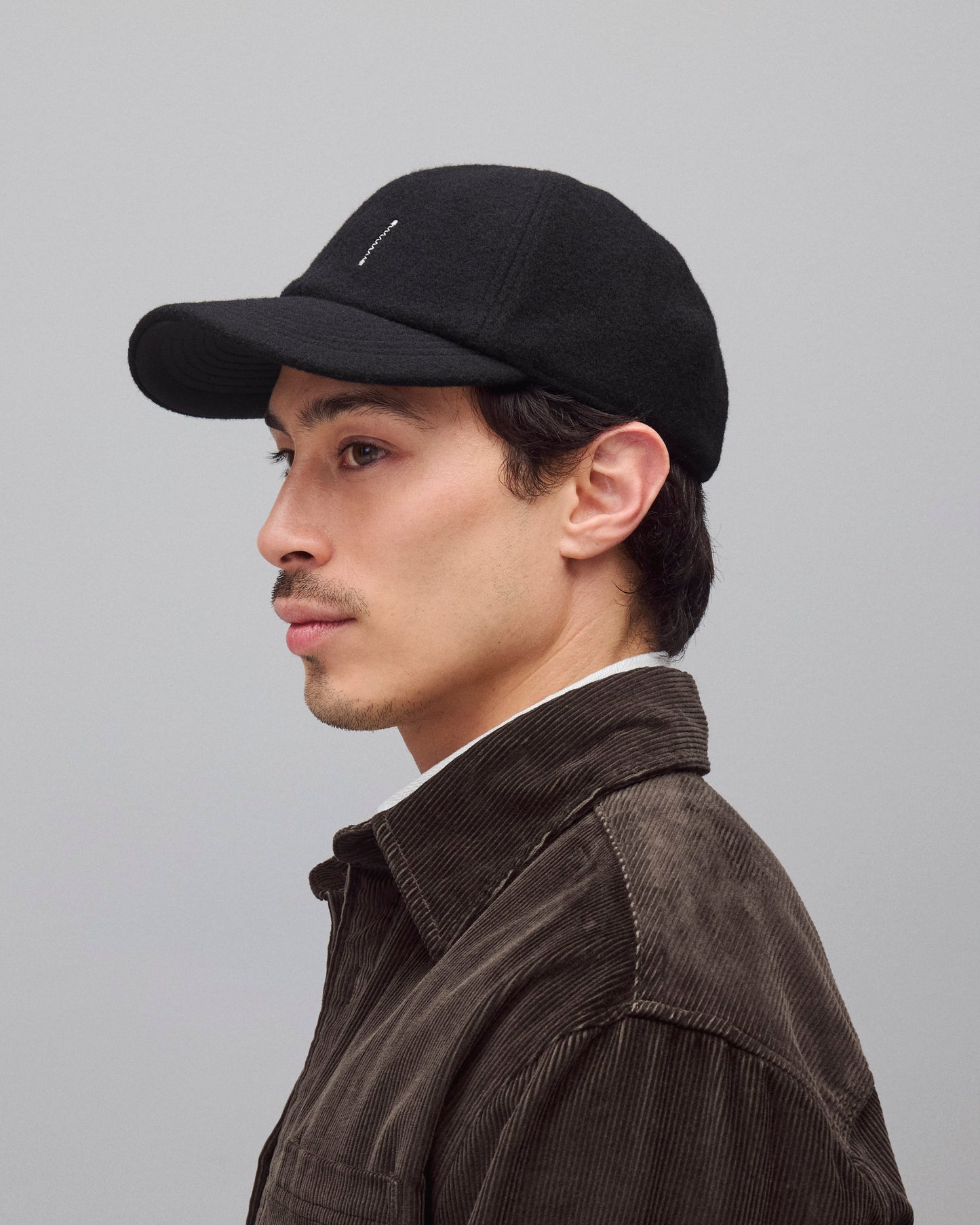 Wool Leather Strapback Cap