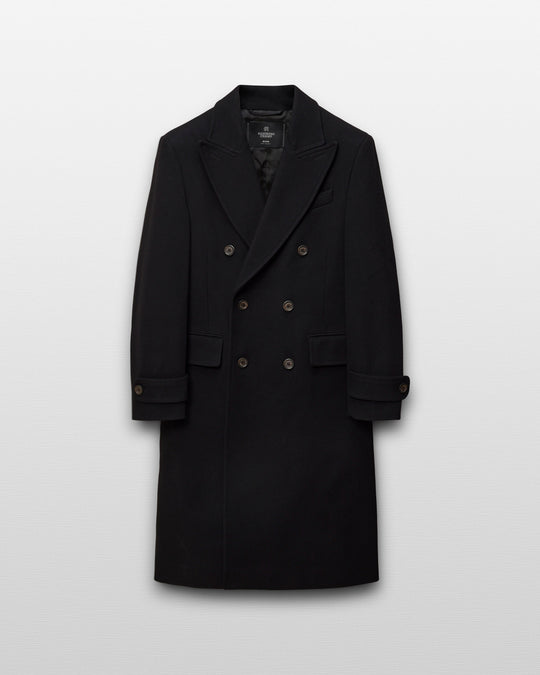Melton Twill Officer Double Breasted Coat