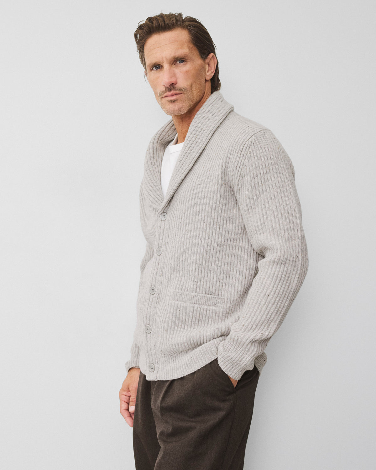 Merino Kenny Shawl Cardigan