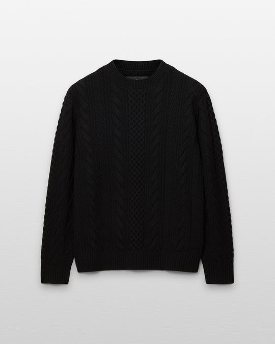 Cable Knit Meridian Crewneck