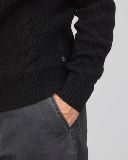 Cable Knit Meridian Crewneck