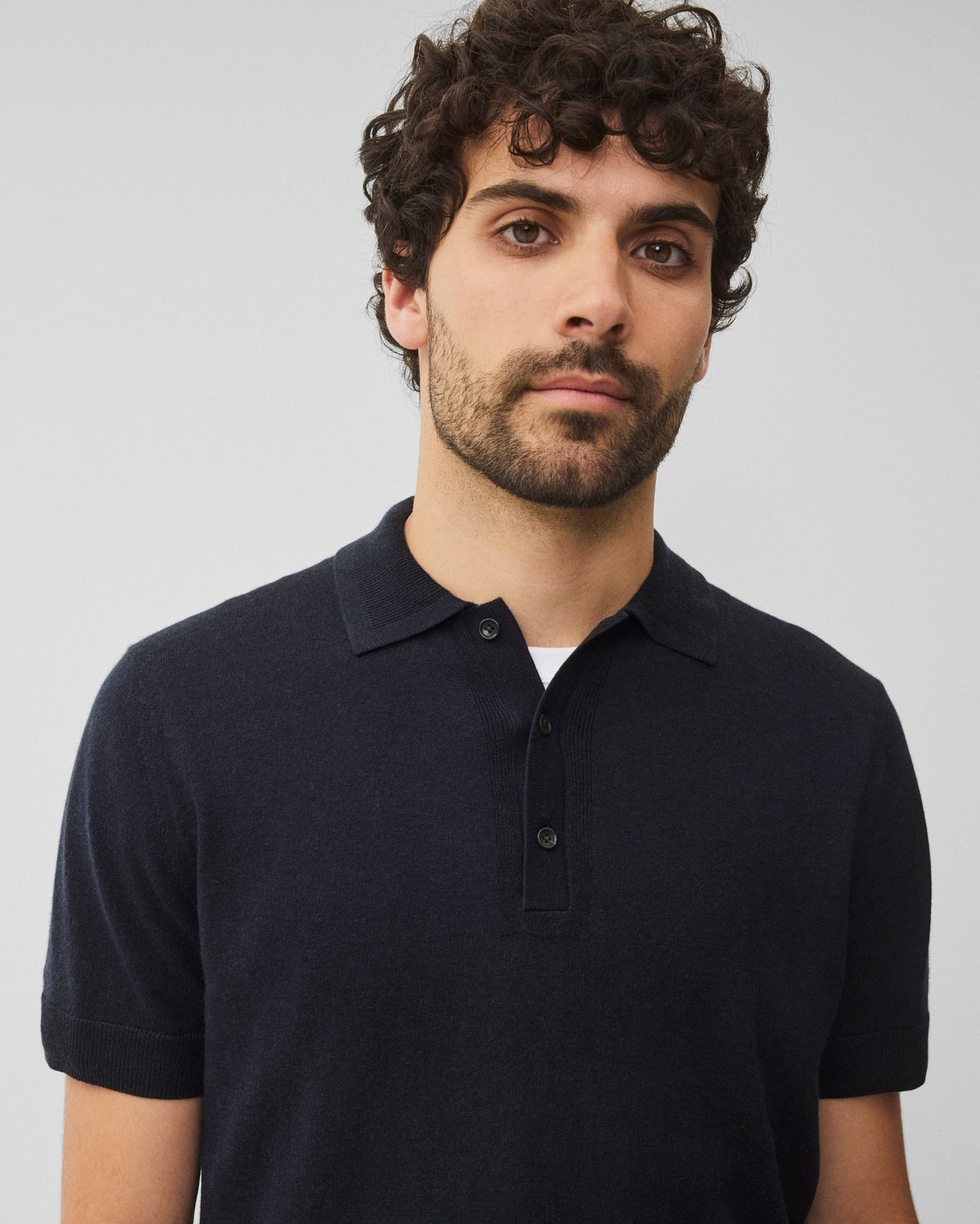 Silk Cashmere Gallery Polo