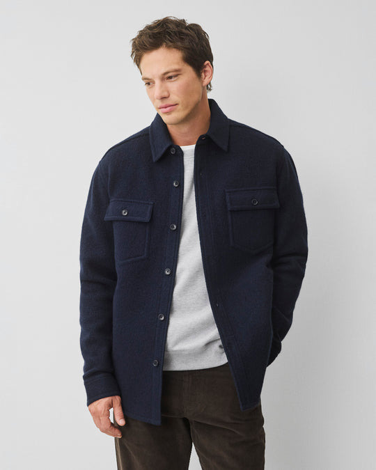 Boiled Wool Warden Standard Overshirt