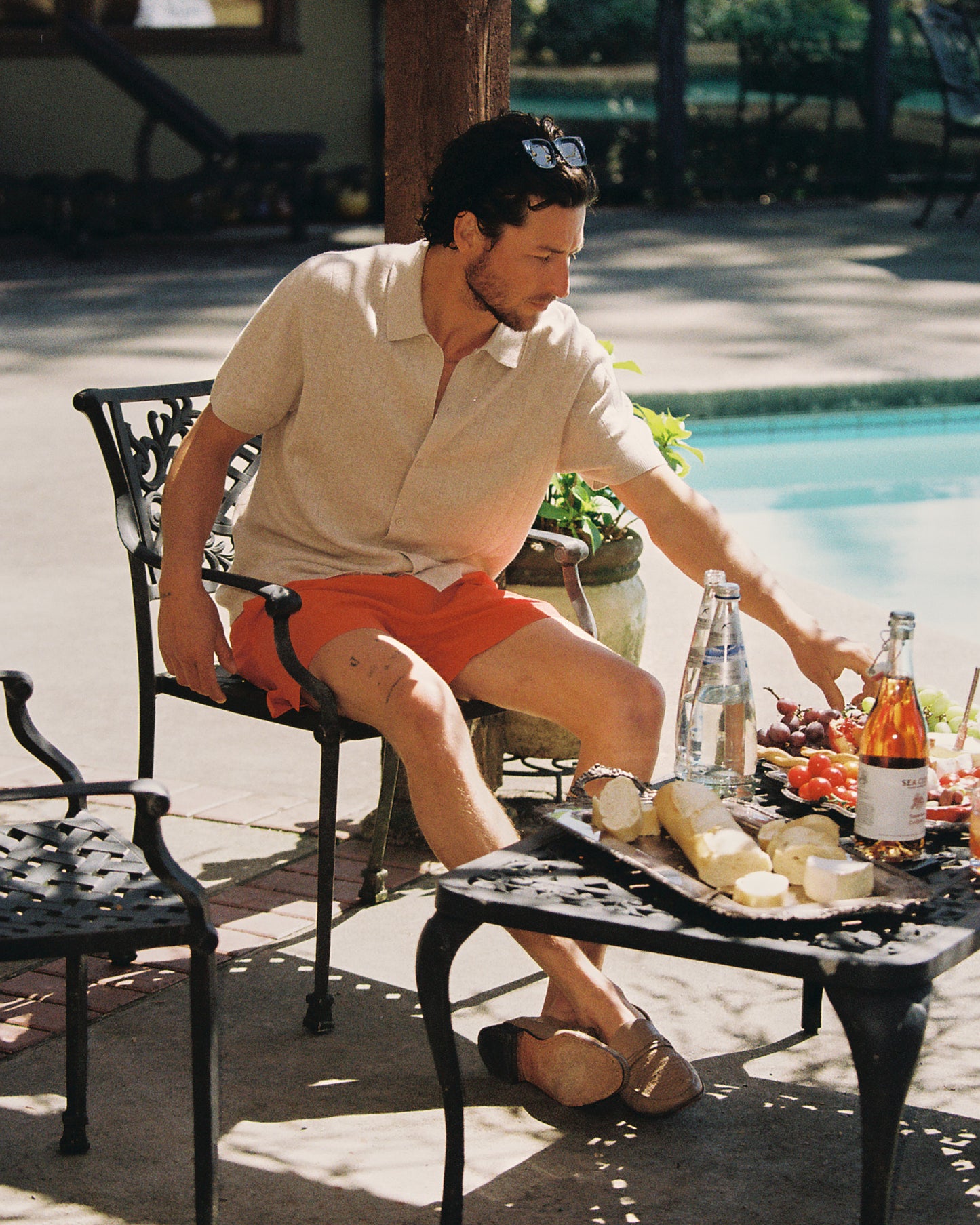 Textured Nylon Deck Slim Swim Short 4.5"