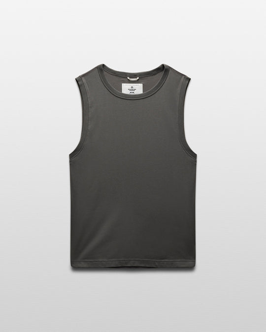 Dual Jersey Slim Sleeveless Shirt