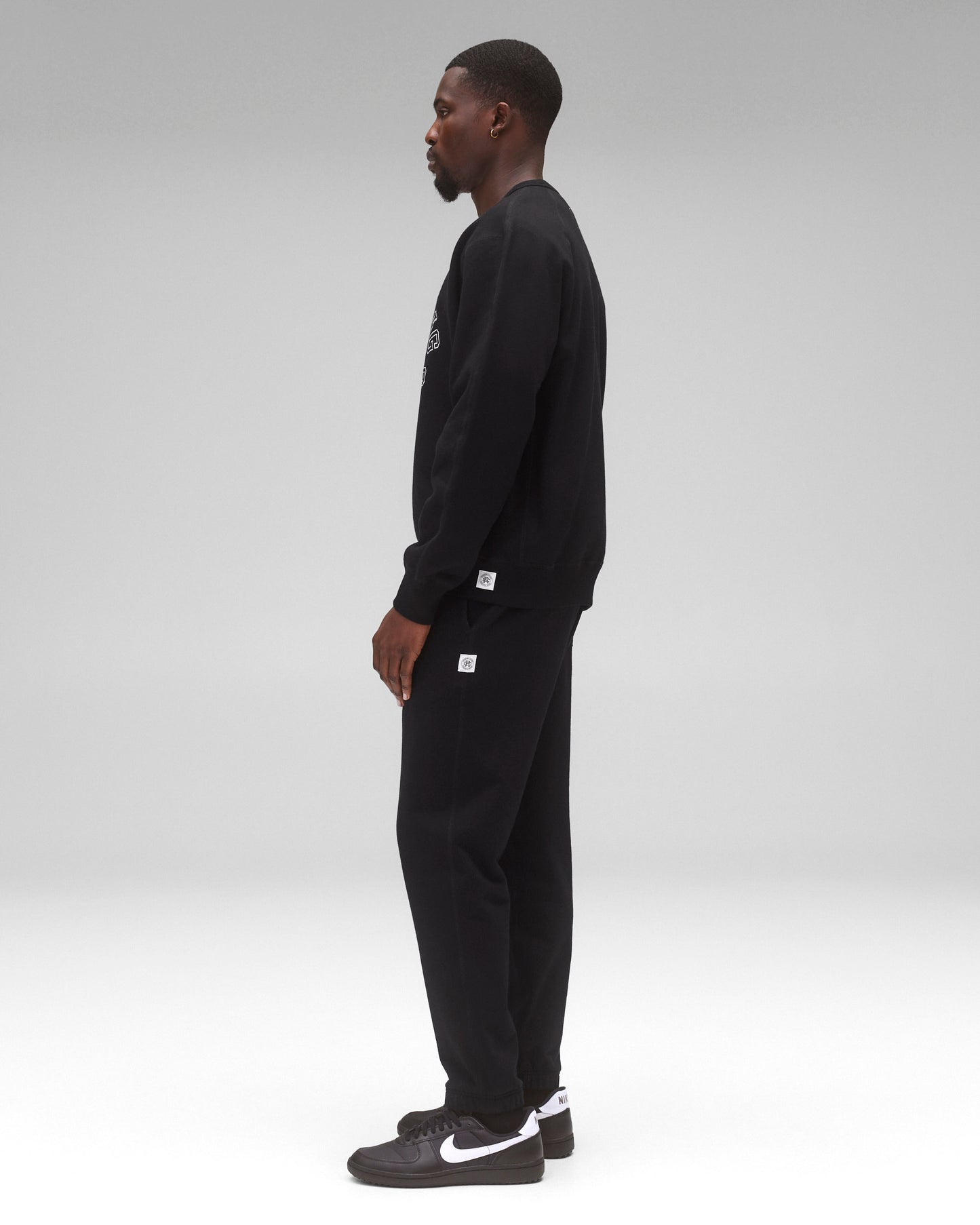 Midweight Terry Arch Logo Standard Crewneck