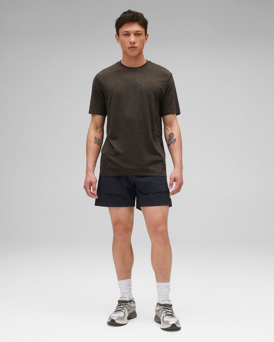 Stretch Nylon Utility Standard Swim Short 6"