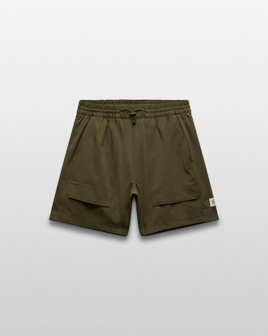 Stretch Nylon Utility Standard Swim Short 6"