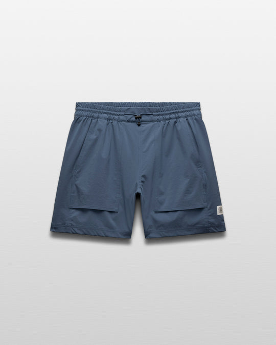 Stretch Nylon Utility Standard Swim Short 6"