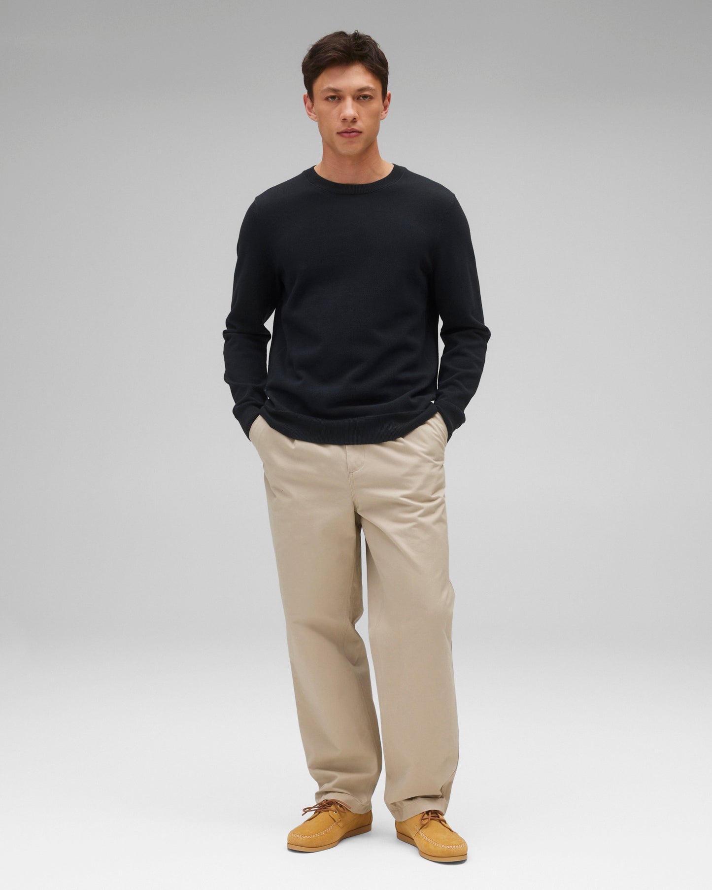 Supima Pique Ace Crewneck